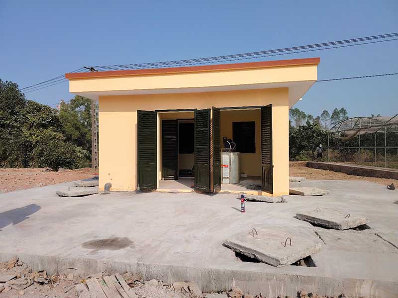 Bàn giao hệ thống xử lý nước thải sinh hoạt 50m3 tại Bắc Giang