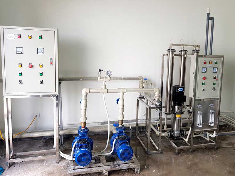 Bàn giao máy lọc nước RO công nghiệp 750l/h tại Bắc Giang