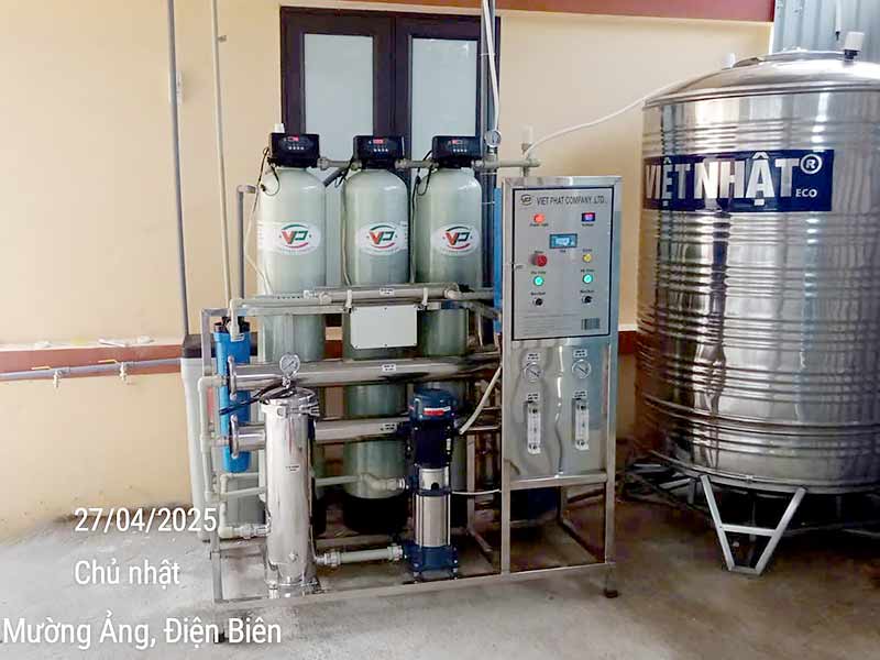 Bàn giao dự án lọc nước tinh khiết RO cho trường học tại Điện Biên