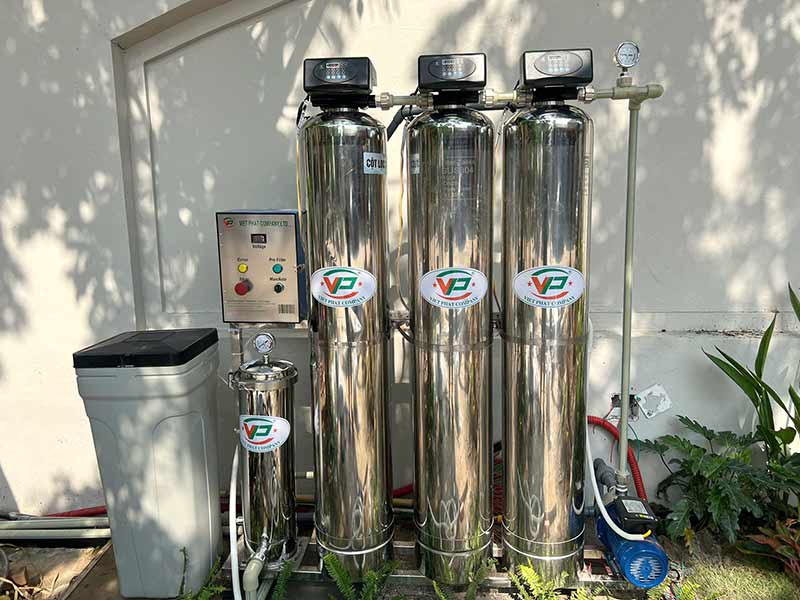 Bàn giao hệ thống lọc nước đầu nguồn 1m3/h tại Ninh Bình