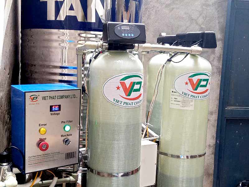 Bàn giao hệ thống lọc nước đầu nguồn 1m3/h tại Hà Nội