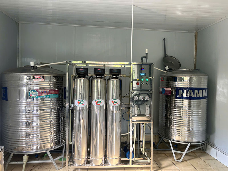 Dự án hệ thống lọc nước RO 500l/h tại Ba Vì