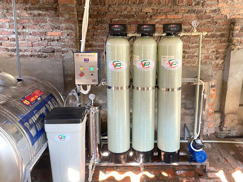Bàn Giao Hệ Thống Lọc Nước Giếng Khoan 1m3/H Tại Vĩnh Yên - Phú Thọ