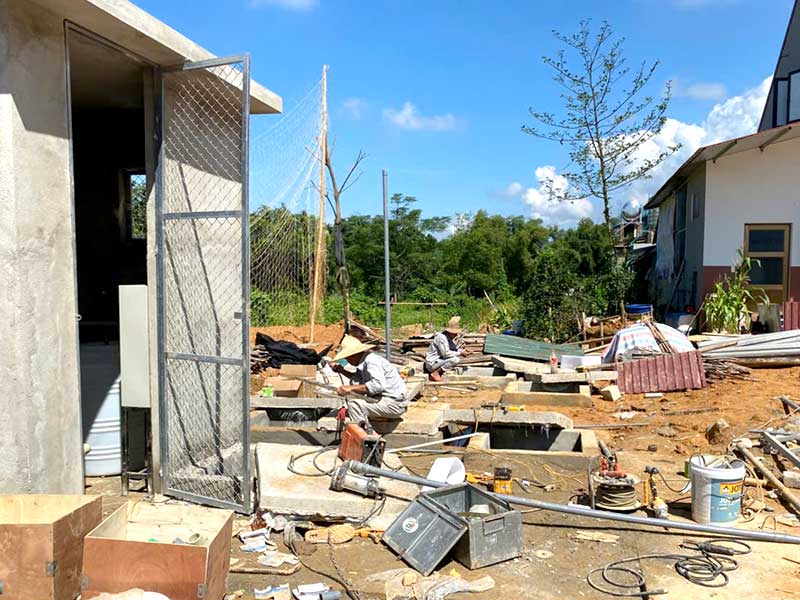 Thi Công Dự Án Xử Lý Nước Thải Sinh Hoạt Tại Bưa Nghiêu