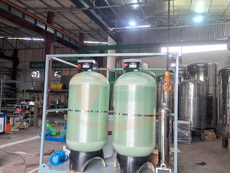 Việt Phát sản xuất hệ thống lọc nước công nghiệp 15m3/h cho dự án tại Lào