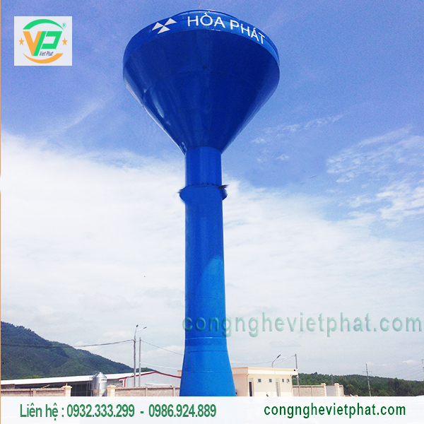 Tháp nước công nghiệp 30m3 cho Tập đoàn Hòa Phát tại Phú Thọ