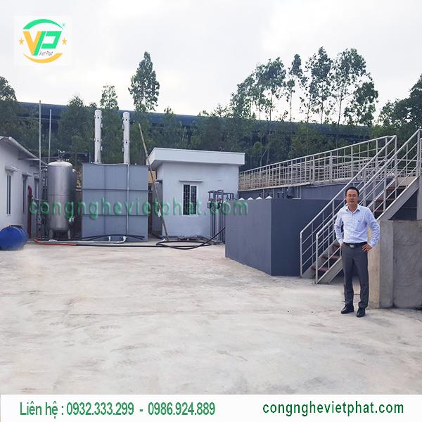 Hệ thống xử lý nước thải dệt nhuộm của nhà máy dệt nhuộm vải Denim