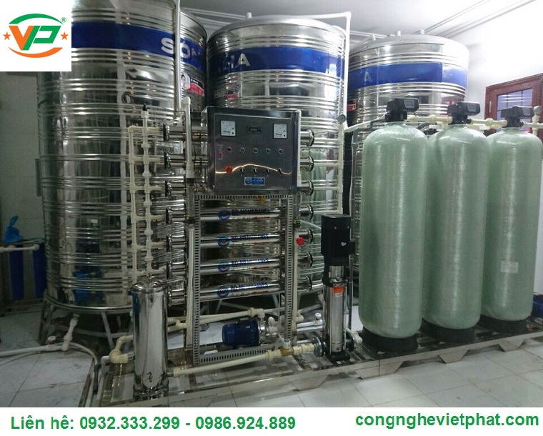 Hệ thống khử khoáng EDI + Xử lý nước siêu tinh khiết RO công suất 2m3/h