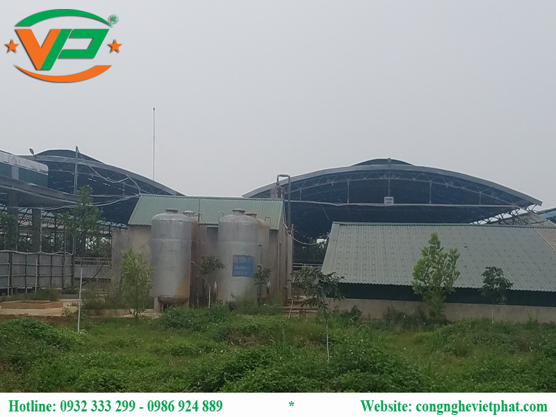 Hệ thống máy khử mùi chăn nuôi tại Trại bò thịt công nghệ cao – Tập đoàn Hòa Phát