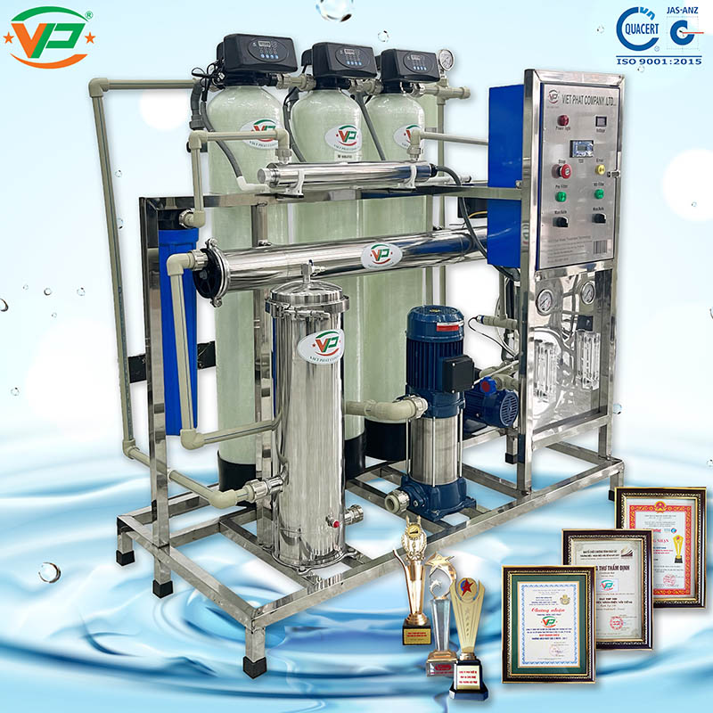 Máy lọc nước RO công nghiệp 250l - 300l/h - Van tự động cao cấp