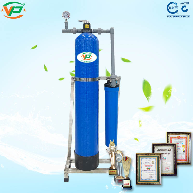 BỘ LỌC NƯỚC ĐẦU NGUỒN - 1 CỘT VAN CƠ